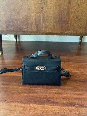 Small Black Crossbody and Top Handle Bag